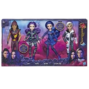 Disney Descendants Isle of the Lost Collection 4 pk of Dolls